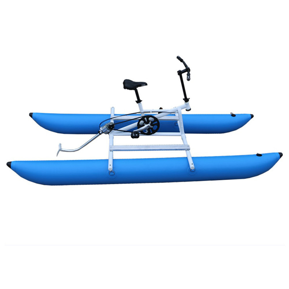 Heavyduty PVC pontoon Waterbike inflatable water bicycle tube floating pedal boat tubes on Without bikepump