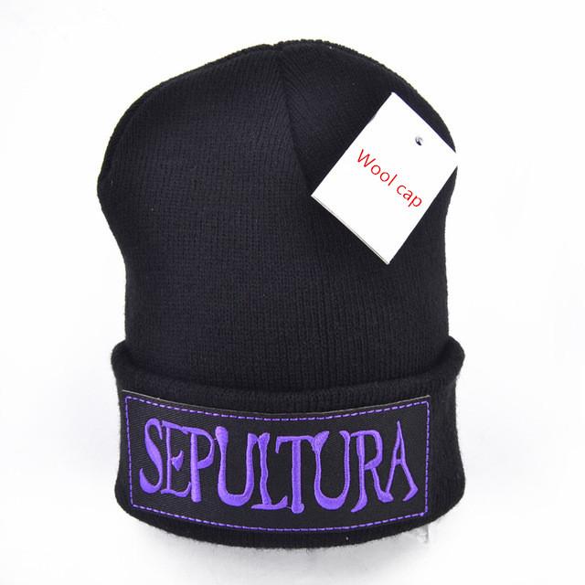 Sepultura logo Wool Beanies 6 colors Knit Men Winter Hats For Men Women Beanie Warm hat Crochet hat cotton
Sepultura logo Wool Beanies 6 colors Knit Men Winter Hats For Men Women Beanie Warm hat Crochet hat cotton