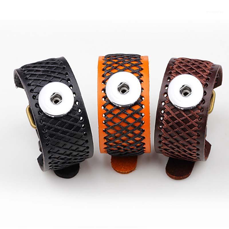 Interchangeable Punk 202 Real Original Genuine Leather Retro fashion 18mm Snap Button Bracelet Charm Jewelry for women men Gift1
Interchangeable Punk 202 Real Original Genuine Leather Retro fashion 18mm Snap Button Bracelet Charm Jewelry for women men Gift1