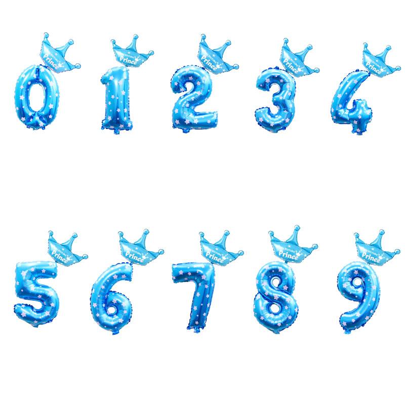 Large 32inch Helium Air Digit Figure Big Prince and Princess Crown Number Foil Balloon Birthday Party Decorations Kids Blue & Pi
Large 32inch Helium Air Digit Figure Big Prince and Princess Crown Number Foil Balloon Birthday Party Decorations Kids Blue & Pi
