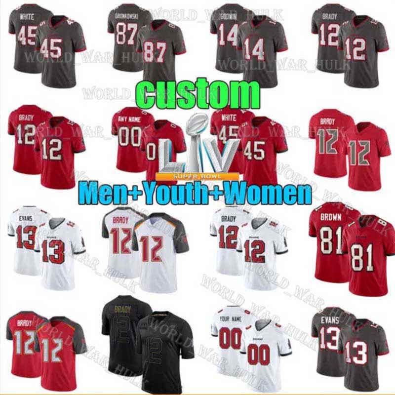 Mens Youth Women Custom Tampa Bay Buccaneers 12 Tom Brady 45 Devin White Rob Gronkowski 31 Antoine Winfield Jr Football jersey, Black;red
Mens Youth Women Custom Tampa Bay Buccaneers 12 Tom Brady 45 Devin White Rob Gronkowski 31 Antoine Winfield Jr Football jersey, Black;red