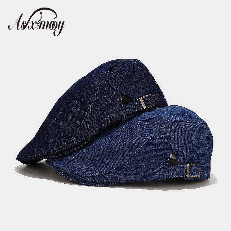 2020 Autumn Jeans Beret Hat for Men Women Retro Unisex Denim Beret Cap Fitted Sun Cabbie Flat Peaked Caps Gorras Casquette Cap, Zhong blue
2020 Autumn Jeans Beret Hat for Men Women Retro Unisex Denim Beret Cap Fitted Sun Cabbie Flat Peaked Caps Gorras Casquette Cap, Zhong blue