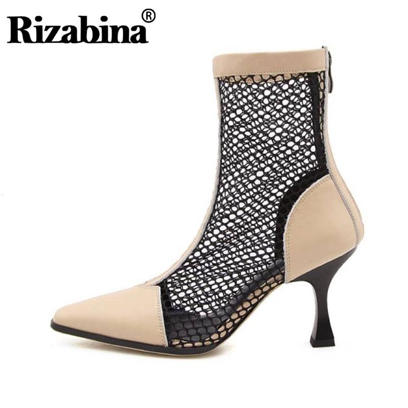 RIZABINA 2020 Fashion Shoes Women Ankle Summer Boots Cut-Out Square Toe Thick Heel Zipper Street Ladies Footwear Size 34-39, Black
RIZABINA 2020 Fashion Shoes Women Ankle Summer Boots Cut-Out Square Toe Thick Heel Zipper Street Ladies Footwear Size 34-39, Black