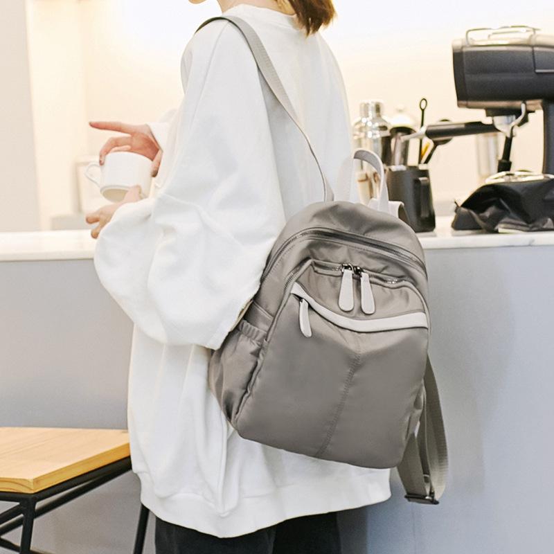 Oxford cloth backpack female bag 2021 new tide waterproof wild casual rucksack travel bag female school backpack, Gray blue large
Oxford cloth backpack female bag 2021 new tide waterproof wild casual rucksack travel bag female school backpack, Gray blue large