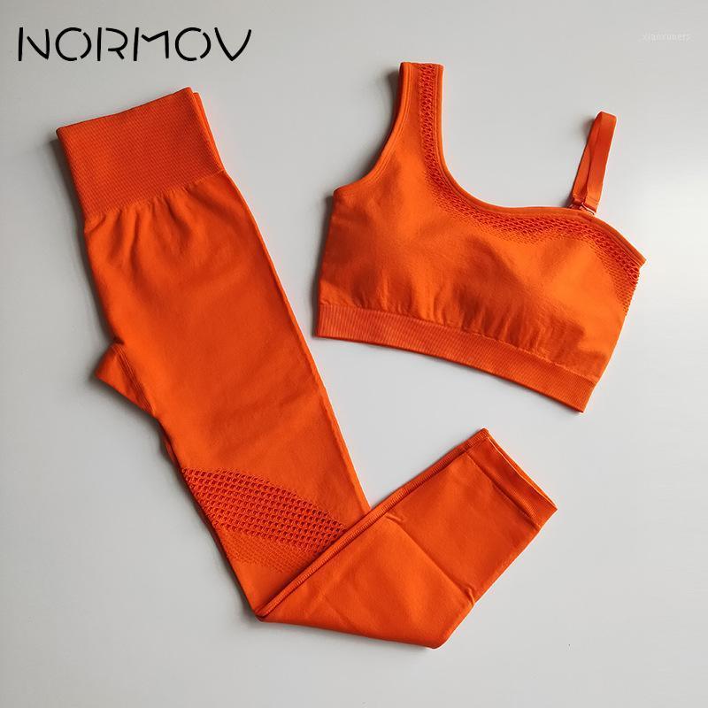 NORMOV Seamless Yoga Set Hollow Single Shoulder Strap Bra+ Leggings Fitness Gym Sports Clothing Athletic Seamless Workout Suits1, Orange
NORMOV Seamless Yoga Set Hollow Single Shoulder Strap Bra+ Leggings Fitness Gym Sports Clothing Athletic Seamless Workout Suits1, Orange