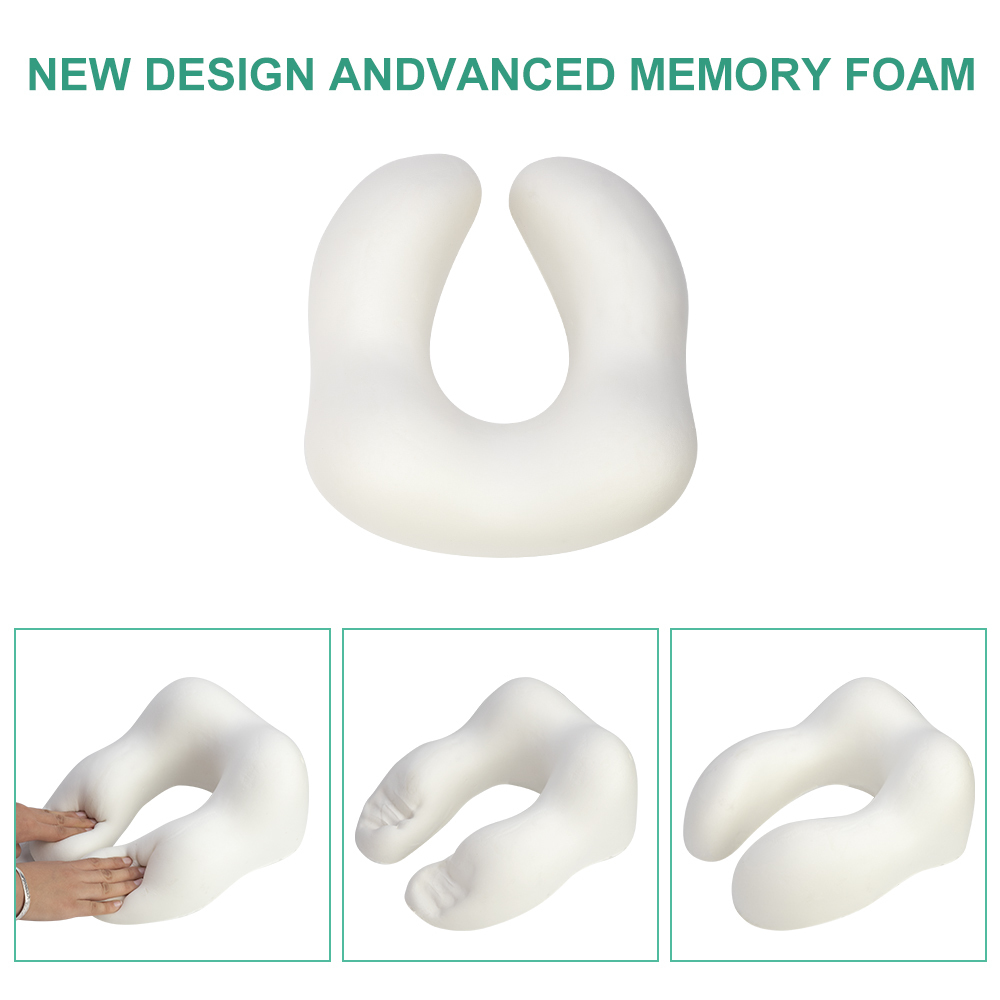 U-Shape Travel Pillow Soft Slow Rebound Neck Solid Neck Cervical Healthcare Bedding Travel Neck Massage LJ200821