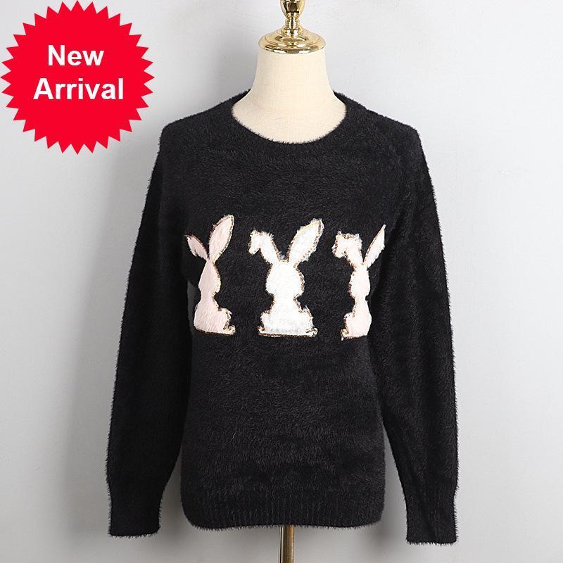 Design 2021 New of Stylish Fashion Brand the Female Neck Sweet Awinter Three Sequins Rabbit Sleeve Long Jumper Clothes LAJS, Black
Design 2021 New of Stylish Fashion Brand the Female Neck Sweet Awinter Three Sequins Rabbit Sleeve Long Jumper Clothes LAJS, Black