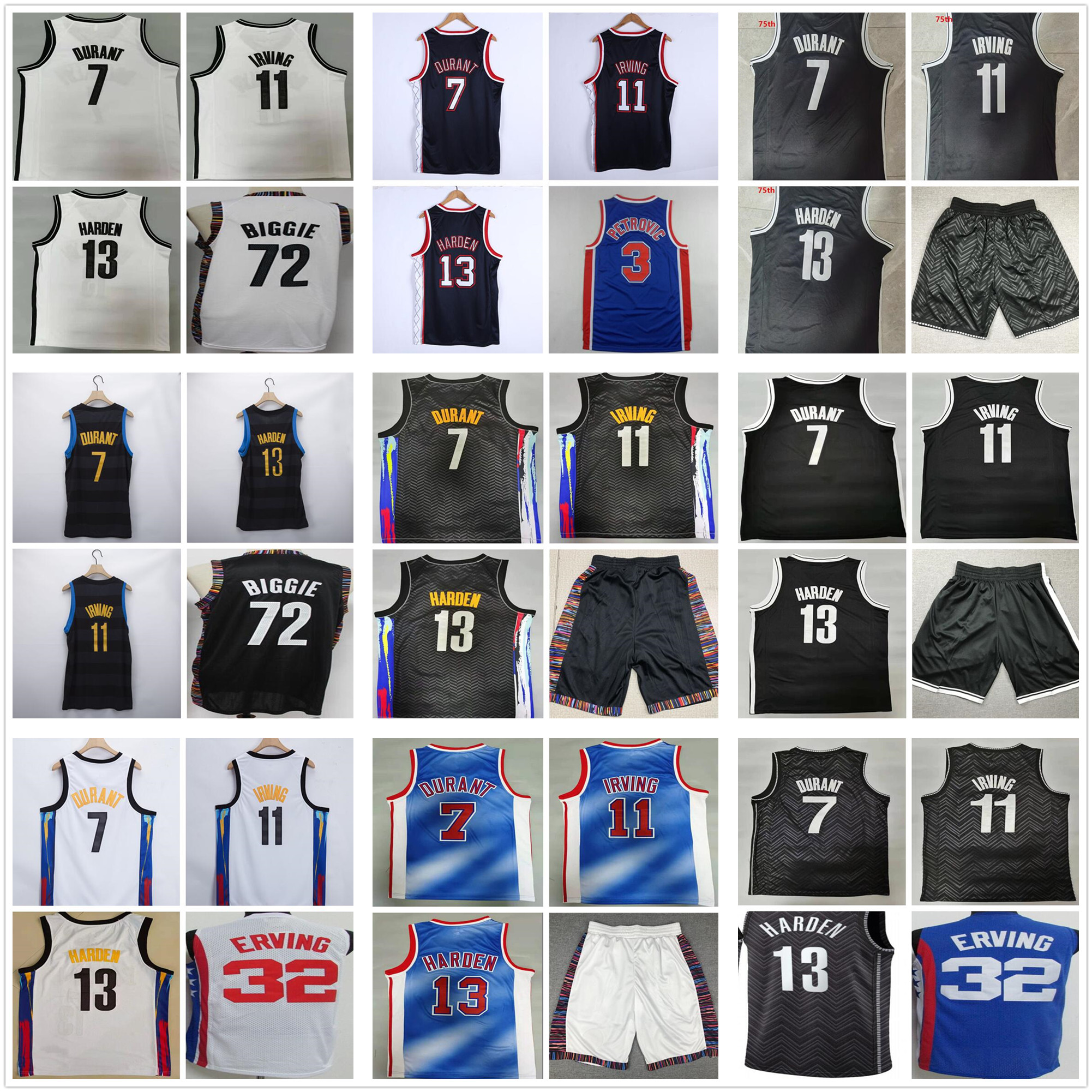 7 Kyrie 11 Kevin 72 Irving Biggie Durant 13 Harden Basketabll Jersey Drazen 3 Petrovic Julius 32 Erving Jerseys Black Grey Blue Brooklyns Mens Net Jerseys, White
7 Kyrie 11 Kevin 72 Irving Biggie Durant 13 Harden Basketabll Jersey Drazen 3 Petrovic Julius 32 Erving Jerseys Black Grey Blue Brooklyns Mens Net Jerseys, White