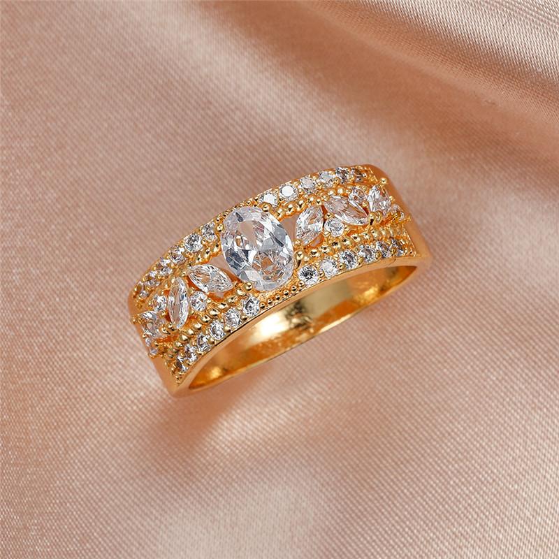 Vintage Female White Crystal Stone Jewelry Cute Gold Color Wedding Rings For Women Charm Oval Engagement Valentines Day Gift
Vintage Female White Crystal Stone Jewelry Cute Gold Color Wedding Rings For Women Charm Oval Engagement Valentines Day Gift
