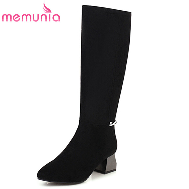 MEMUNIA 2020 newest knee high boots women pointed toe crystal zip autumn winter high heel casual party shoes ladies boots, Black
MEMUNIA 2020 newest knee high boots women pointed toe crystal zip autumn winter high heel casual party shoes ladies boots, Black