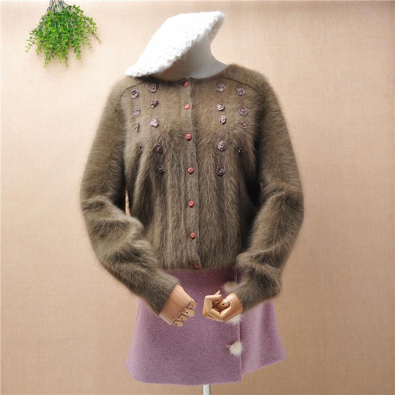 top mujer female women hairy vintage bead floral angora fur knit long sleeves loose cardigans winter jacket coat, Body60cm chest106cm
top mujer female women hairy vintage bead floral angora fur knit long sleeves loose cardigans winter jacket coat, Body60cm chest106cm