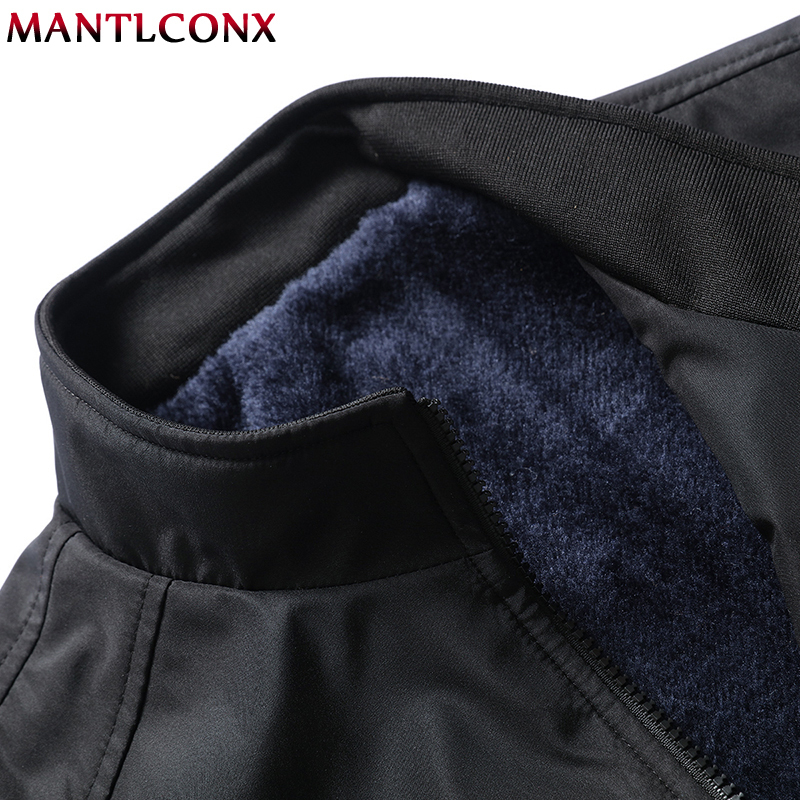 MANTLCONX Men's Winter Jackets Thick Stand Collar Parka Men Coats Casual Warm Fleece Cotton Mens Jackets Male Clothing 4XL 5XL T200117