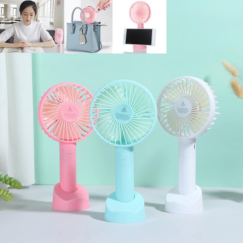 Hand-Held Portable Cartoon Base Fan Mini New Style USB Hand Electric Fan