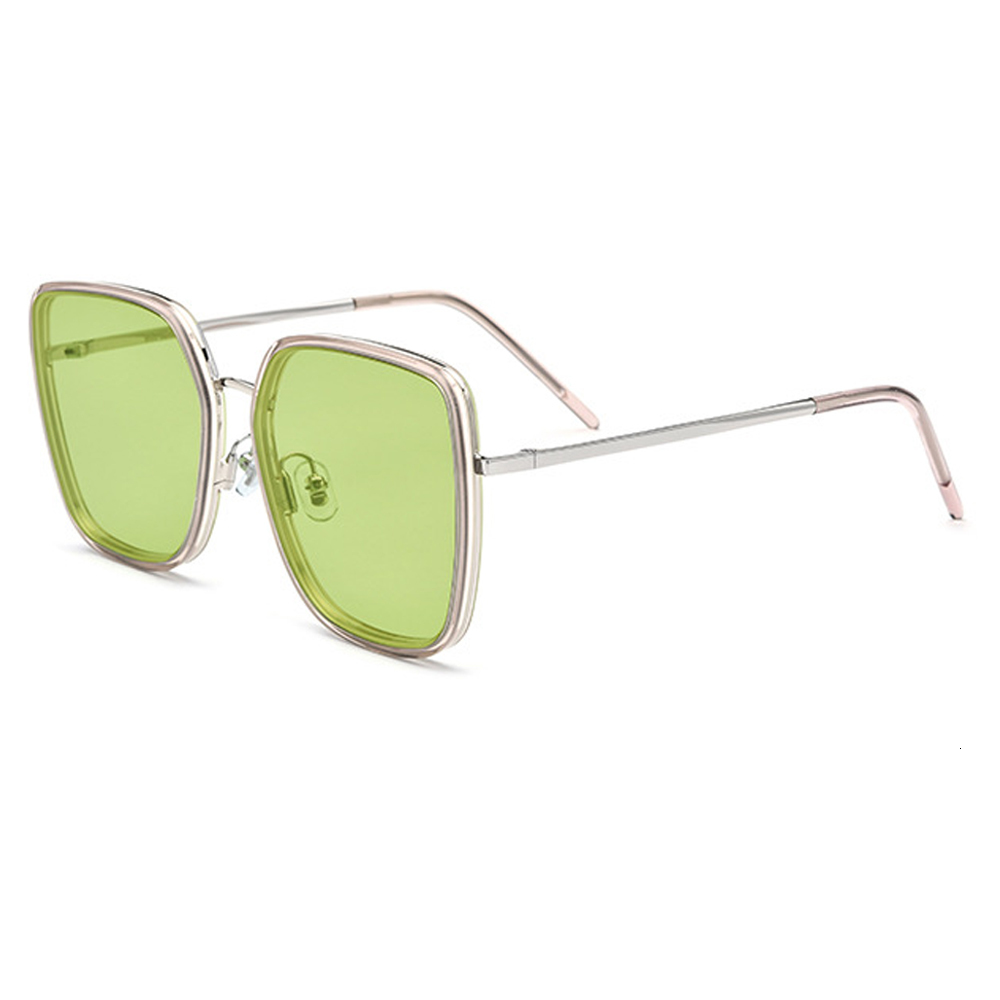 2021 New Green Lens Silver Frame Alloy Uv400 Fashion Sunglasses for Women 4 Colors Size:59-18-145mm Lpmr
2021 New Green Lens Silver Frame Alloy Uv400 Fashion Sunglasses for Women 4 Colors Size:59-18-145mm Lpmr