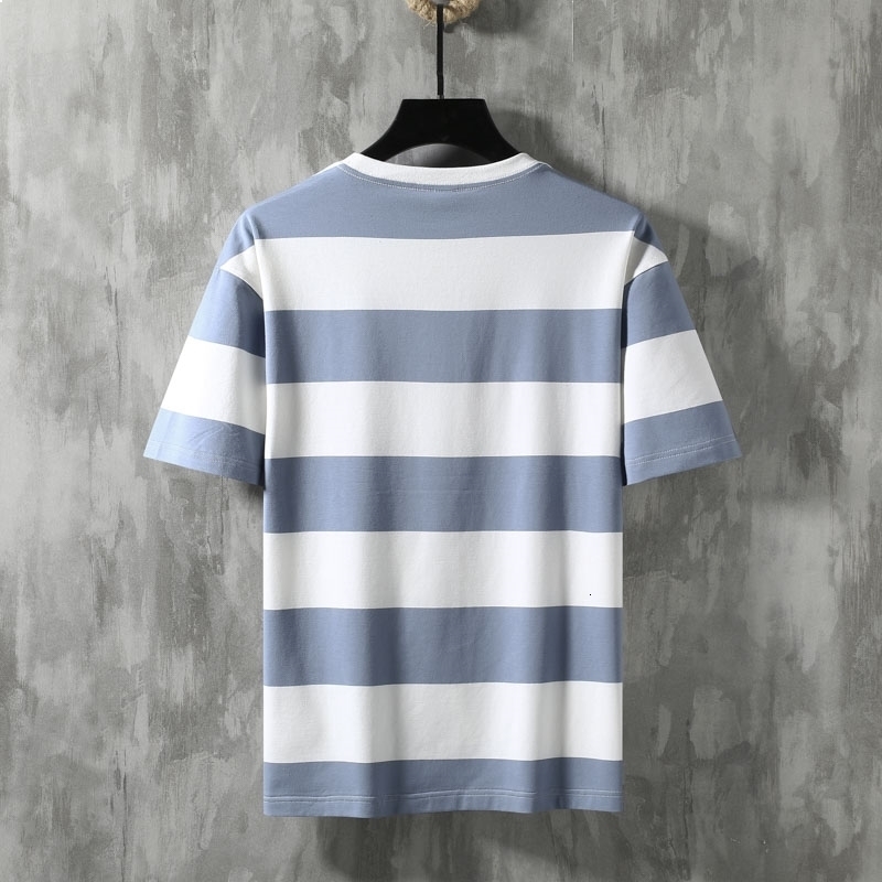 Striped 2021 Summer Cotton Blue of Men Shorts T-shirt Men's Shirt New Fashion Clothes Top 306 JJ9N
Striped 2021 Summer Cotton Blue of Men Shorts T-shirt Men's Shirt New Fashion Clothes Top 306 JJ9N