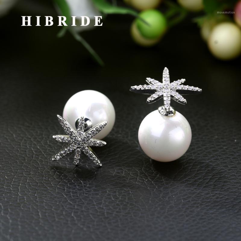 HIBRIDE Latest Design Women's Star Shape Marquise Cut Cubic Zirconia Pave Pearl Stud Earring with Crystal Women FashionE-4571
HIBRIDE Latest Design Women's Star Shape Marquise Cut Cubic Zirconia Pave Pearl Stud Earring with Crystal Women FashionE-4571