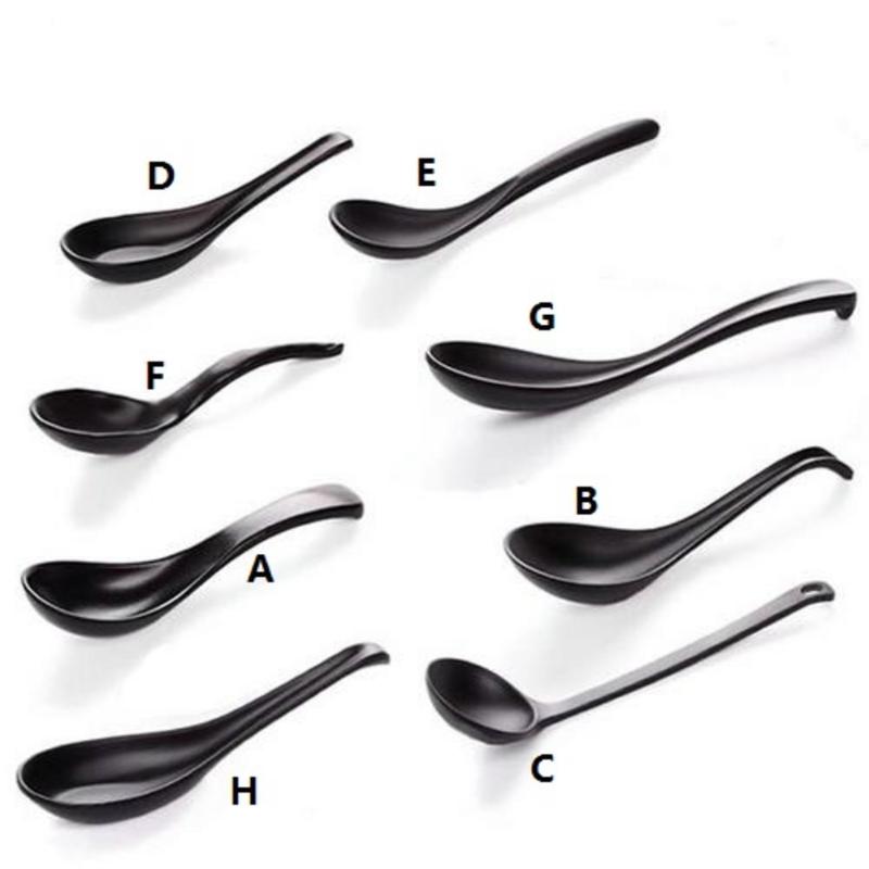 Soup Spoon Black Matte Ladle Spoon Plastic Japanese Style Melamine Tableware Anti-Fall Tortoise Shell Shaped Kitchen Tools
Soup Spoon Black Matte Ladle Spoon Plastic Japanese Style Melamine Tableware Anti-Fall Tortoise Shell Shaped Kitchen Tools