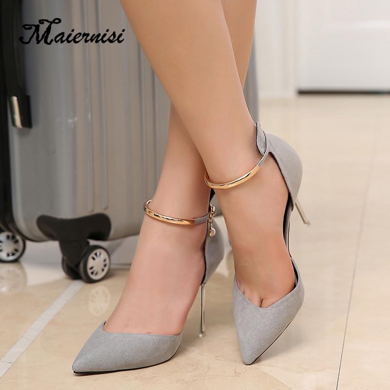 MAIERNISI New Arrival Pumps Women Shoes Pointed Toe Summer Shoes Shallow Elegant Party Wedding High Heels Woman, Grey
MAIERNISI New Arrival Pumps Women Shoes Pointed Toe Summer Shoes Shallow Elegant Party Wedding High Heels Woman, Grey