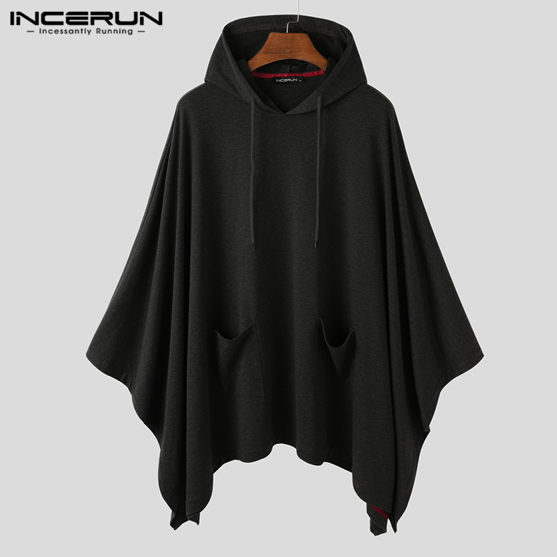 2020 Fashion Men Cloak Hoodies Solid Color Loose Hooded Cape Streetwear Casual Chic Men Sweatshirts Pockets Poncho 5XL, Dark gray
2020 Fashion Men Cloak Hoodies Solid Color Loose Hooded Cape Streetwear Casual Chic Men Sweatshirts Pockets Poncho 5XL, Dark gray