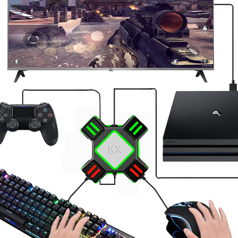Gamepad Controller Converter For PS4 Keyboard Mouse Adapter Xbox One Nintend Switch Emulator Support FPS Game Handle Accessories
Gamepad Controller Converter For PS4 Keyboard Mouse Adapter Xbox One Nintend Switch Emulator Support FPS Game Handle Accessories