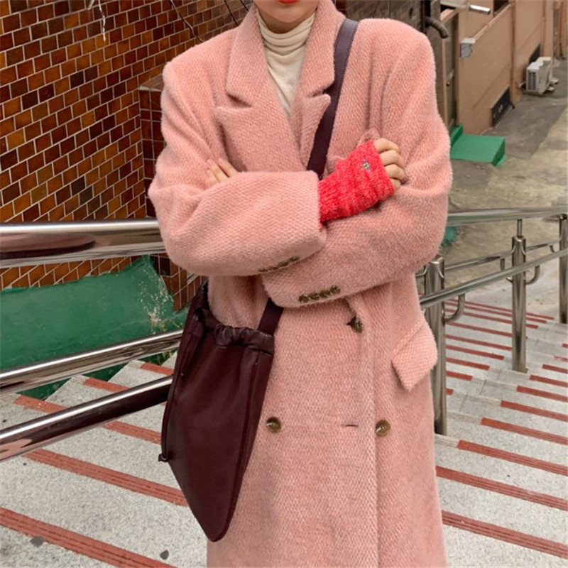 2021 New Women's Winter Wool Double Long Hot Coarse Sweet Woolen Fur Trench Spring Coat 5Z6B, Pink
2021 New Women's Winter Wool Double Long Hot Coarse Sweet Woolen Fur Trench Spring Coat 5Z6B, Pink