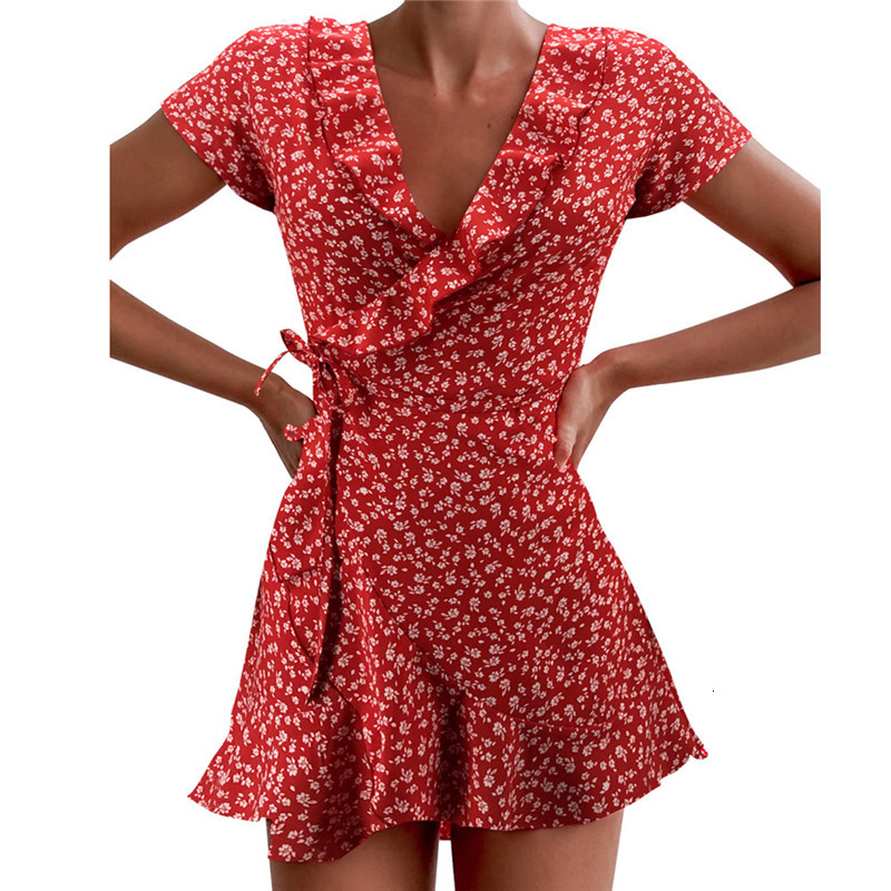 2021 Women Dress Boho Floral Ruffle Short Mini Dress Summer Knot Sexy V-Neck Party Holiday Dress Elegant Femme vestido de muje VMDM, Black
2021 Women Dress Boho Floral Ruffle Short Mini Dress Summer Knot Sexy V-Neck Party Holiday Dress Elegant Femme vestido de muje VMDM, Black
