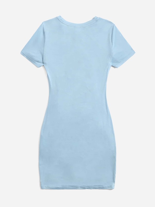 Teen Girls Drawstring Fitted Dress SHE