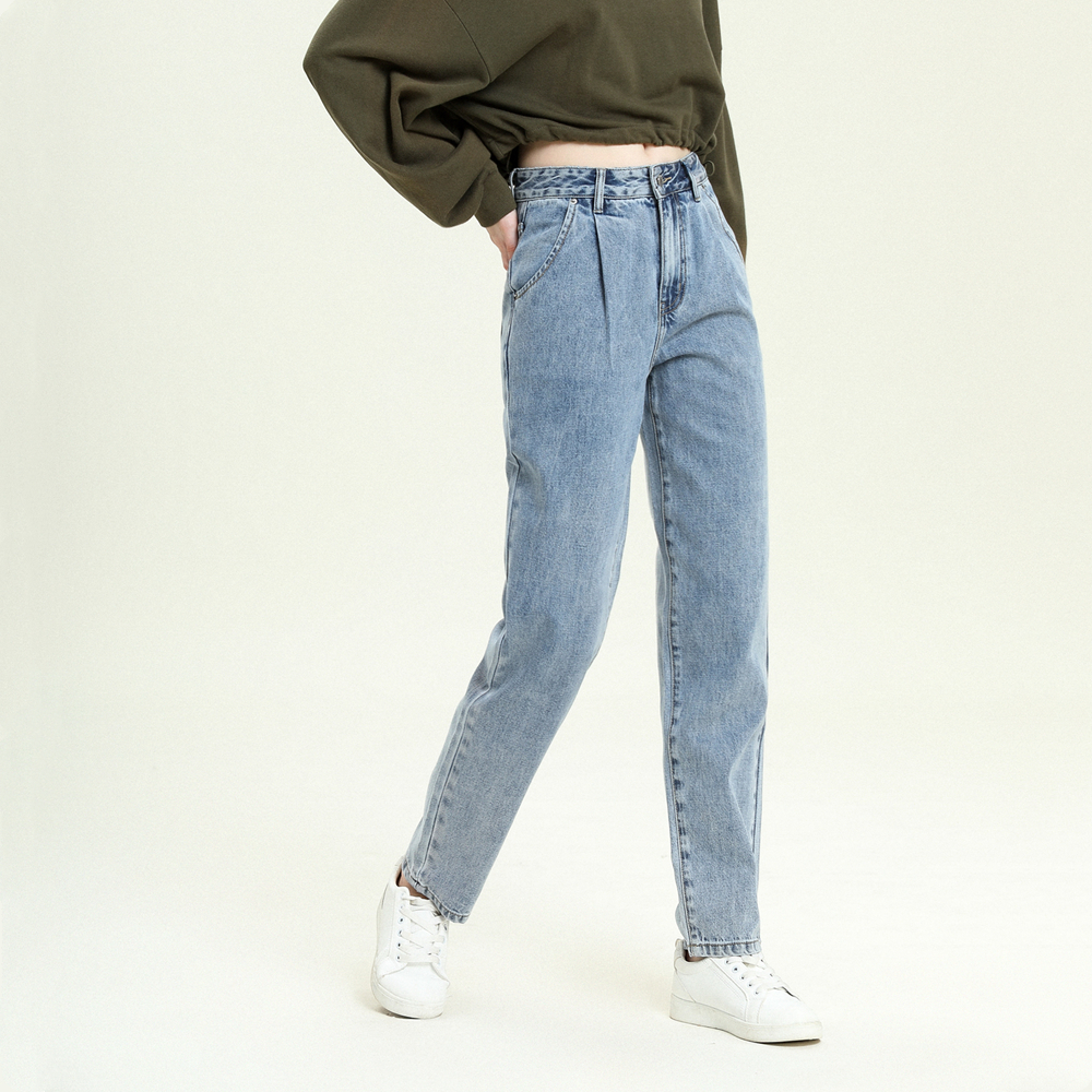 High Waist Straight Jeans Women Autumn Winter Boyfriend Loose Denim Pants Female Casual Classic Long Jean New Pants 201105
