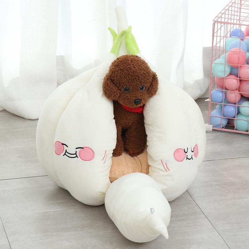 Funning Garlic Dog Bed Warm Pet Cat Cave Bed Comfortable Pet Nest Small Dog Kennel House For Amazing Plush Puppy1
Funning Garlic Dog Bed Warm Pet Cat Cave Bed Comfortable Pet Nest Small Dog Kennel House For Amazing Plush Puppy1