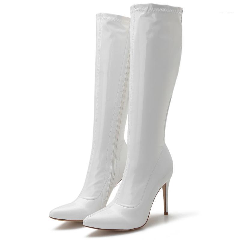 TIMETANG New Arrival Pointed Toe Thin Heel Woman Mid Calf Boots Sexy Women Boots Under the Knee High Patent Shoes1, Black
TIMETANG New Arrival Pointed Toe Thin Heel Woman Mid Calf Boots Sexy Women Boots Under the Knee High Patent Shoes1, Black