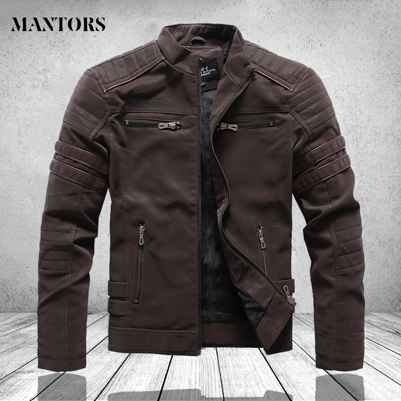 Men Leather Jacket Spring Autumn Cotton Windbreaker Pilot Coat Men' Bomber Jackets Cargo Flight Jacket Male Clothes Winter 201119, Kh8809 coffee
Men Leather Jacket Spring Autumn Cotton Windbreaker Pilot Coat Men' Bomber Jackets Cargo Flight Jacket Male Clothes Winter 201119, Kh8809 coffee
