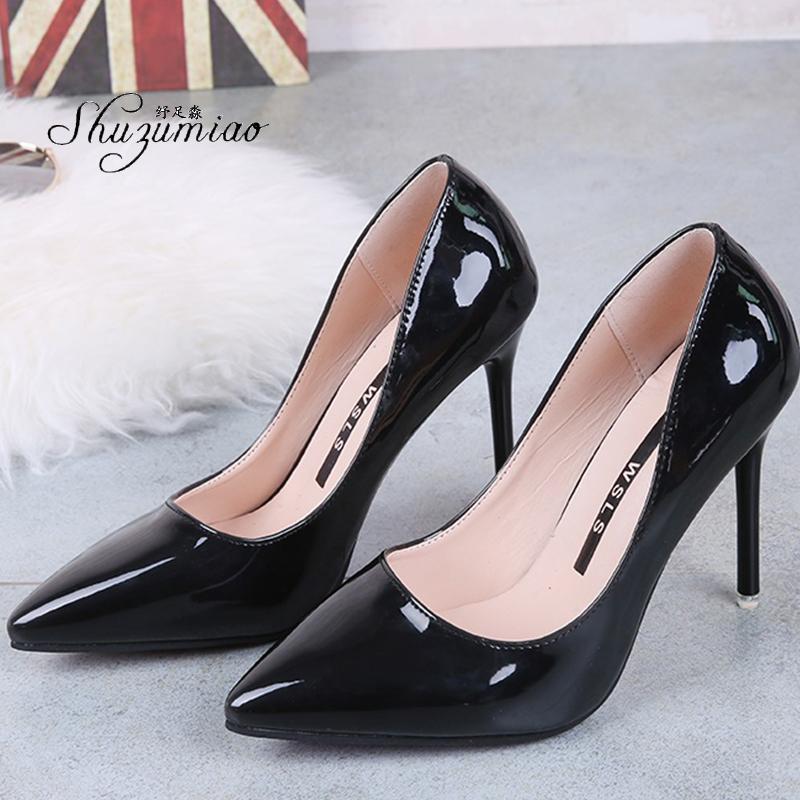 Women Pumps Pointed Toe Women High Heels 7cm 10cm Shoes Silver Patent Leather Wedding Shoes Nightclub Ladies zapatos, Black heel 10cm
Women Pumps Pointed Toe Women High Heels 7cm 10cm Shoes Silver Patent Leather Wedding Shoes Nightclub Ladies zapatos, Black heel 10cm