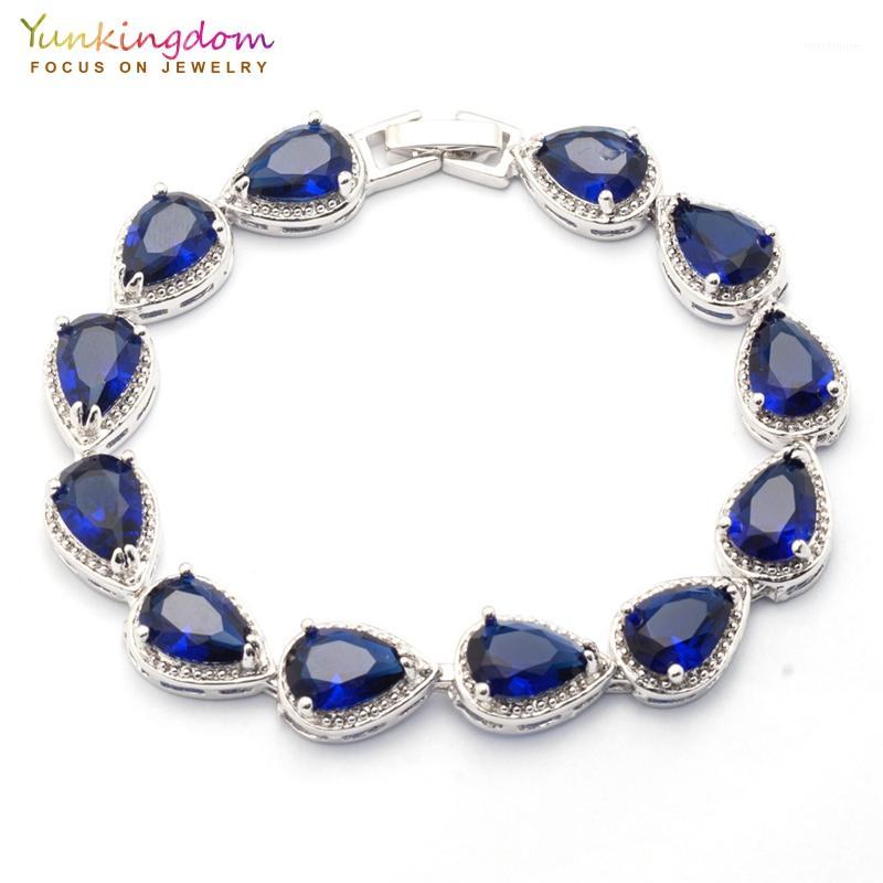 Yunkingdom Style Lady Crystal Bracelets&Bangles for Women Blue Water Drop Zircon Fashion Wedding Jewelry Chain Bracelet1
Yunkingdom Style Lady Crystal Bracelets&Bangles for Women Blue Water Drop Zircon Fashion Wedding Jewelry Chain Bracelet1
