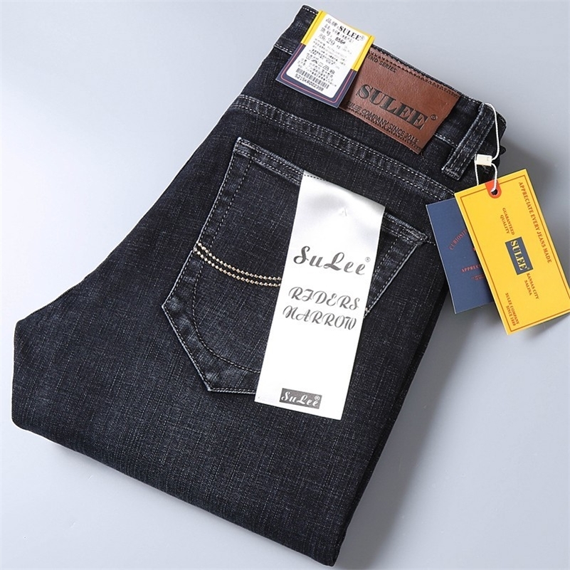 SULEE Brand Men's Jeans Stretch Blue Denim Business Slim Fit Jeans Size 38 40 Autumn Winter Jean for Men 201111, Black grey
SULEE Brand Men's Jeans Stretch Blue Denim Business Slim Fit Jeans Size 38 40 Autumn Winter Jean for Men 201111, Black grey