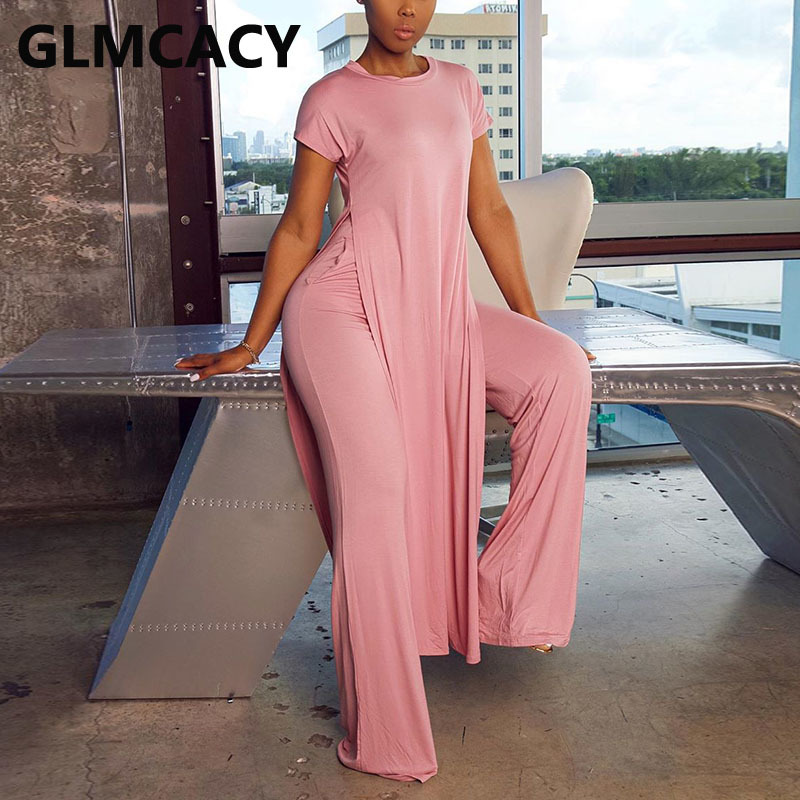 Women Chic Two Piece Suits Solid Casual Short Sleeve Shirt and Wide Leg Pants Set 201007, Pink
Women Chic Two Piece Suits Solid Casual Short Sleeve Shirt and Wide Leg Pants Set 201007, Pink