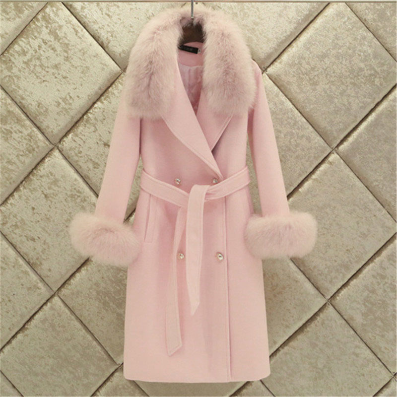 High Quality Winter Jacket Thin New Double-breasted Fur Collar Big Thick Female Warm Wool Coat R393 F86w, Black
High Quality Winter Jacket Thin New Double-breasted Fur Collar Big Thick Female Warm Wool Coat R393 F86w, Black
