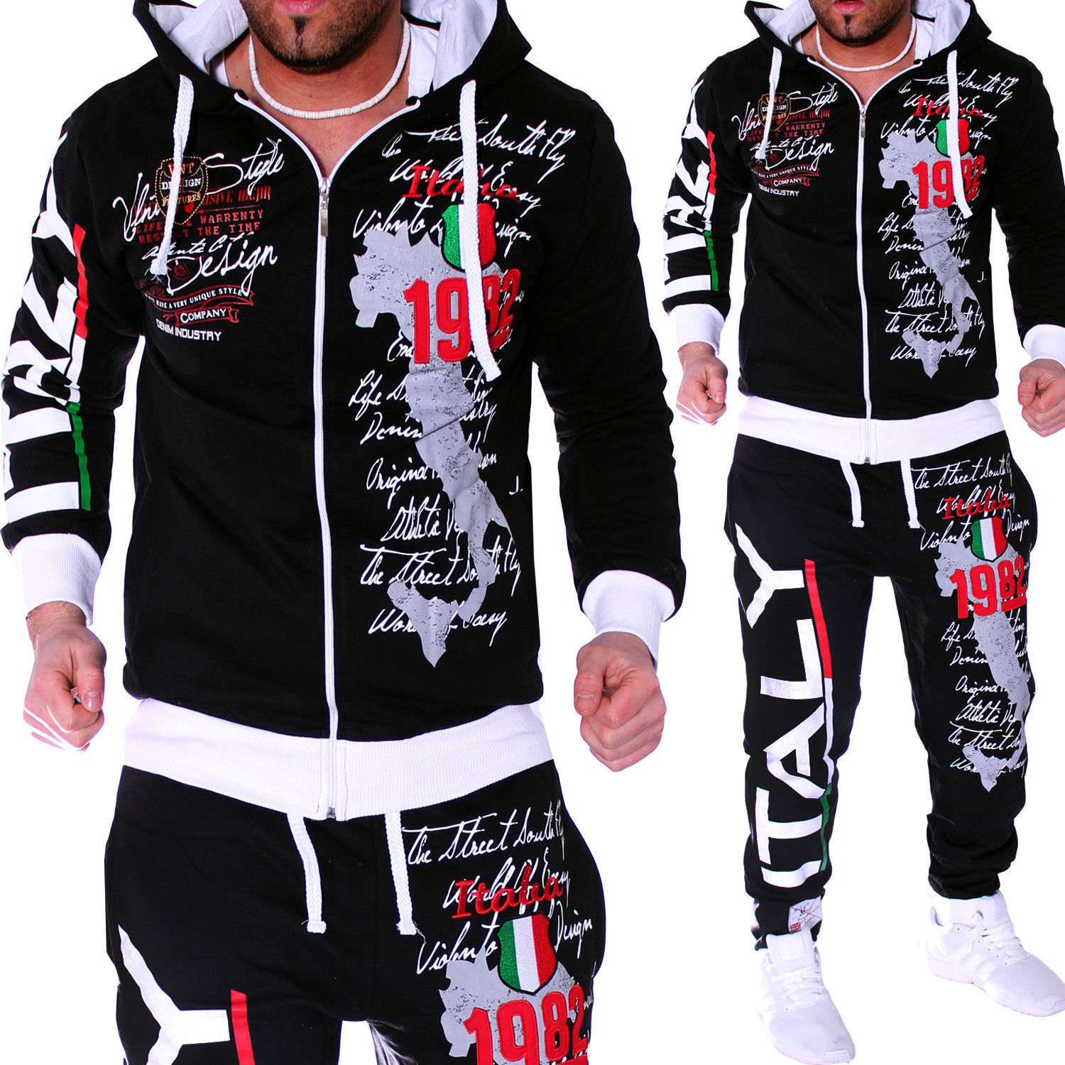 ZOGAA Mens Tracksuit Casual Sweatsuits Men 2 Piece Set Outfits Sportswear Tops and Pants Mens Matching Set Workout Track Suit 201118