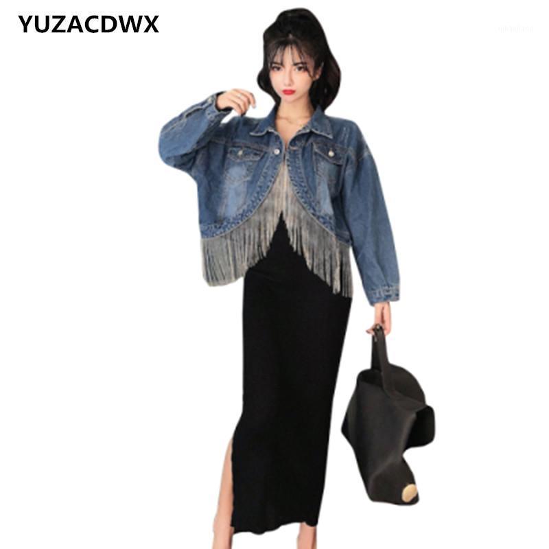 YUZACDWX High Quality Fringe Female Denim Jacket Long Sleeve Supper Chic Jacket denim coat women 2020autumn fashion1, Picture color
YUZACDWX High Quality Fringe Female Denim Jacket Long Sleeve Supper Chic Jacket denim coat women 2020autumn fashion1, Picture color