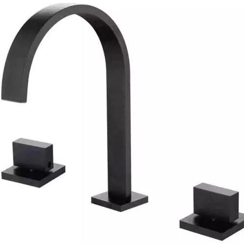Basin Faucet Black/Gold/Chrome Dual Handle 8 inch Widespread Bathroom Basin Sink Faucet 3 Holes Hot & Cold mixer Tap Torneira
Basin Faucet Black/Gold/Chrome Dual Handle 8 inch Widespread Bathroom Basin Sink Faucet 3 Holes Hot & Cold mixer Tap Torneira