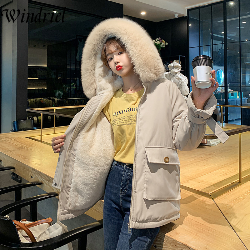 Winter Jacket Women Jackets And Coats Thick Winter Parka Woman Coat Warm Women Fashion Outwear Parkas Fur Lining Windriel 201019
