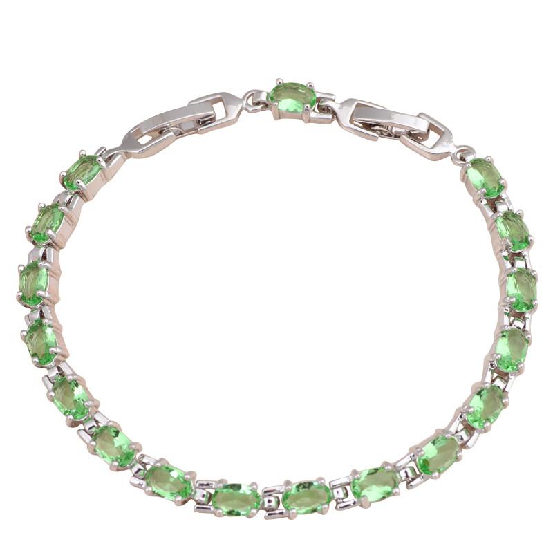 ROLILASON Popular design beautiful bracelets brand Silver plated Zirconia Green Crystal Health Fashion jewelry TBS751
ROLILASON Popular design beautiful bracelets brand Silver plated Zirconia Green Crystal Health Fashion jewelry TBS751