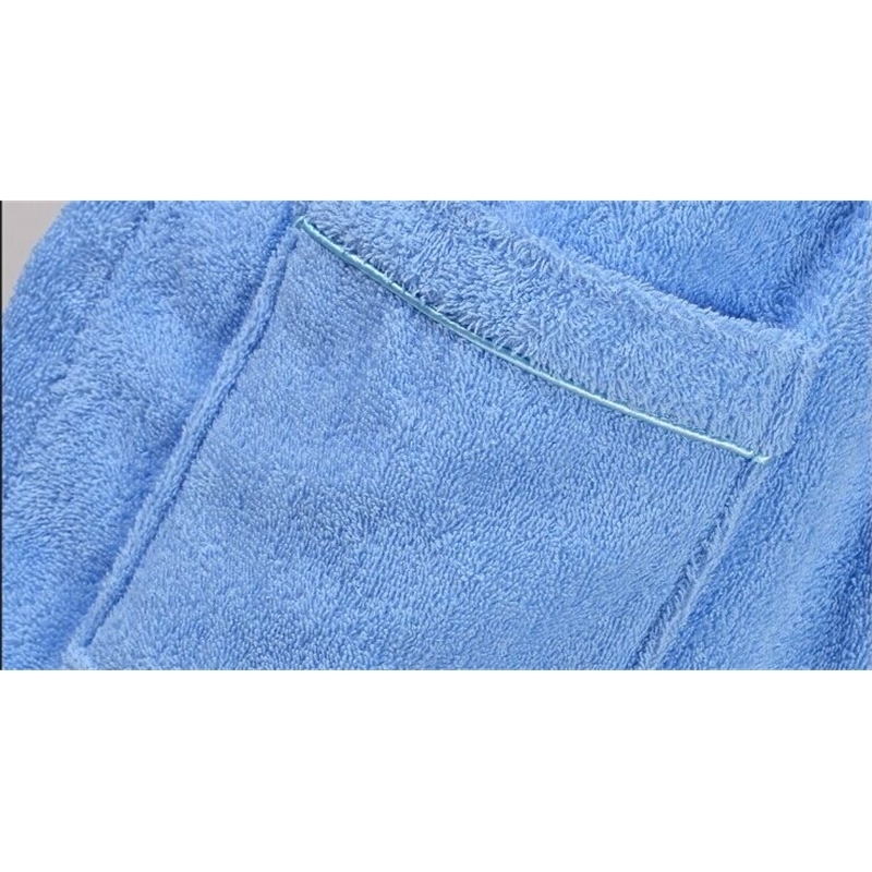 100 Cotton Terry Bathrobe Lovers Solid Towel Sleepwear Men Women Long Bath Robe Kimono Femme Dressing Gown Bridesmaid Robes 201111