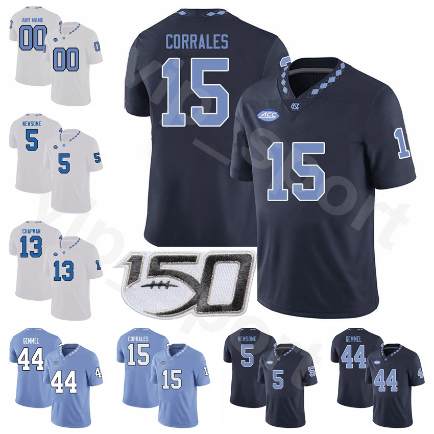 NCAA North Carolina Tar Heels College 15 Beau Corrales Jersey Football 44 Jeremiah Gemmel 11 Myles Wolfolk 5 Dazz Newsome 2 Don Chapman, White
NCAA North Carolina Tar Heels College 15 Beau Corrales Jersey Football 44 Jeremiah Gemmel 11 Myles Wolfolk 5 Dazz Newsome 2 Don Chapman, White