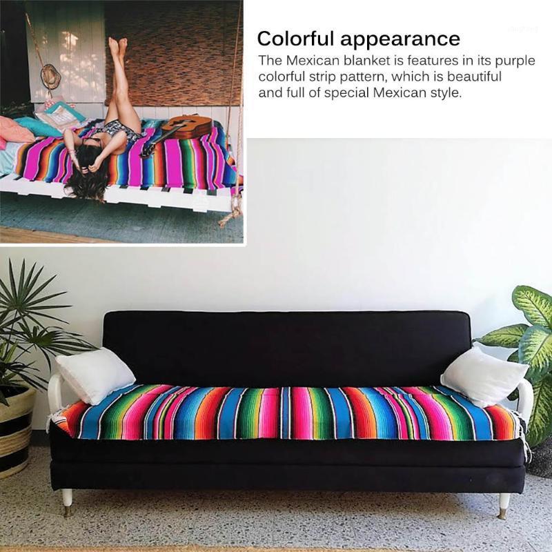 Mexican Blanket Outdoor Stripe Rainbow Beach Blankets Mat with Tassel for Beds Travel Picnic Sofa Cover Cotton Fleece1
Mexican Blanket Outdoor Stripe Rainbow Beach Blankets Mat with Tassel for Beds Travel Picnic Sofa Cover Cotton Fleece1