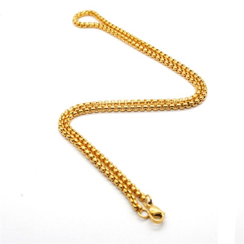 Classic European and American stainless steel chain neutral grade versatile gold necklace
Classic European and American stainless steel chain neutral grade versatile gold necklace