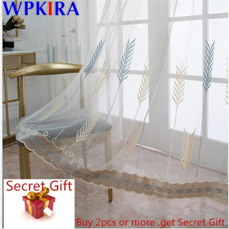 Pastoral Voile Sheer Curtain For Living Room Tulle Curtain Window Blinds Drape Panel Embroidery Wheat Ears Romatic X-AD460#301, Tulle 2
Pastoral Voile Sheer Curtain For Living Room Tulle Curtain Window Blinds Drape Panel Embroidery Wheat Ears Romatic X-AD460#301, Tulle 2