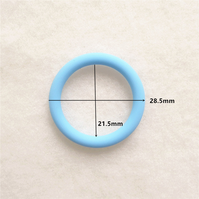 Chenkai 50pcs Clear Silicone Adapter O Rings DIY Baby Pacifier Dummy MAM Napkin Holder O Ring Transparent BPA Free Food Grade Y1221