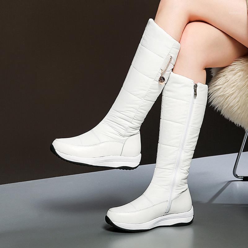 Plus size 35-44 Genuine leather snow boots women wedges platform zipper thick fur warm winter boots white knee high boot1
Plus size 35-44 Genuine leather snow boots women wedges platform zipper thick fur warm winter boots white knee high boot1