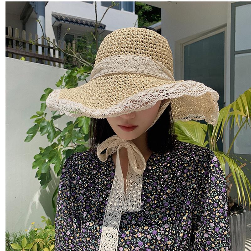 smaiao Fashion Handmade Straw Hat Women Summer Breathable Lace Hollow Sun Hat Panama Boater Floppy Bucket Cap Female Beach, Khaki
smaiao Fashion Handmade Straw Hat Women Summer Breathable Lace Hollow Sun Hat Panama Boater Floppy Bucket Cap Female Beach, Khaki