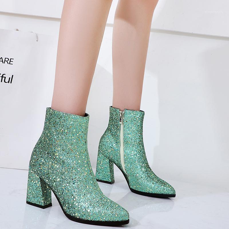 Rimocy Plus Size 43 Square Heels Boots Women Shining Glitter Pointed Toe Ankle Boots Woman Fashion Zipper Gold Zapatos De Mujer1, Green
Rimocy Plus Size 43 Square Heels Boots Women Shining Glitter Pointed Toe Ankle Boots Woman Fashion Zipper Gold Zapatos De Mujer1, Green